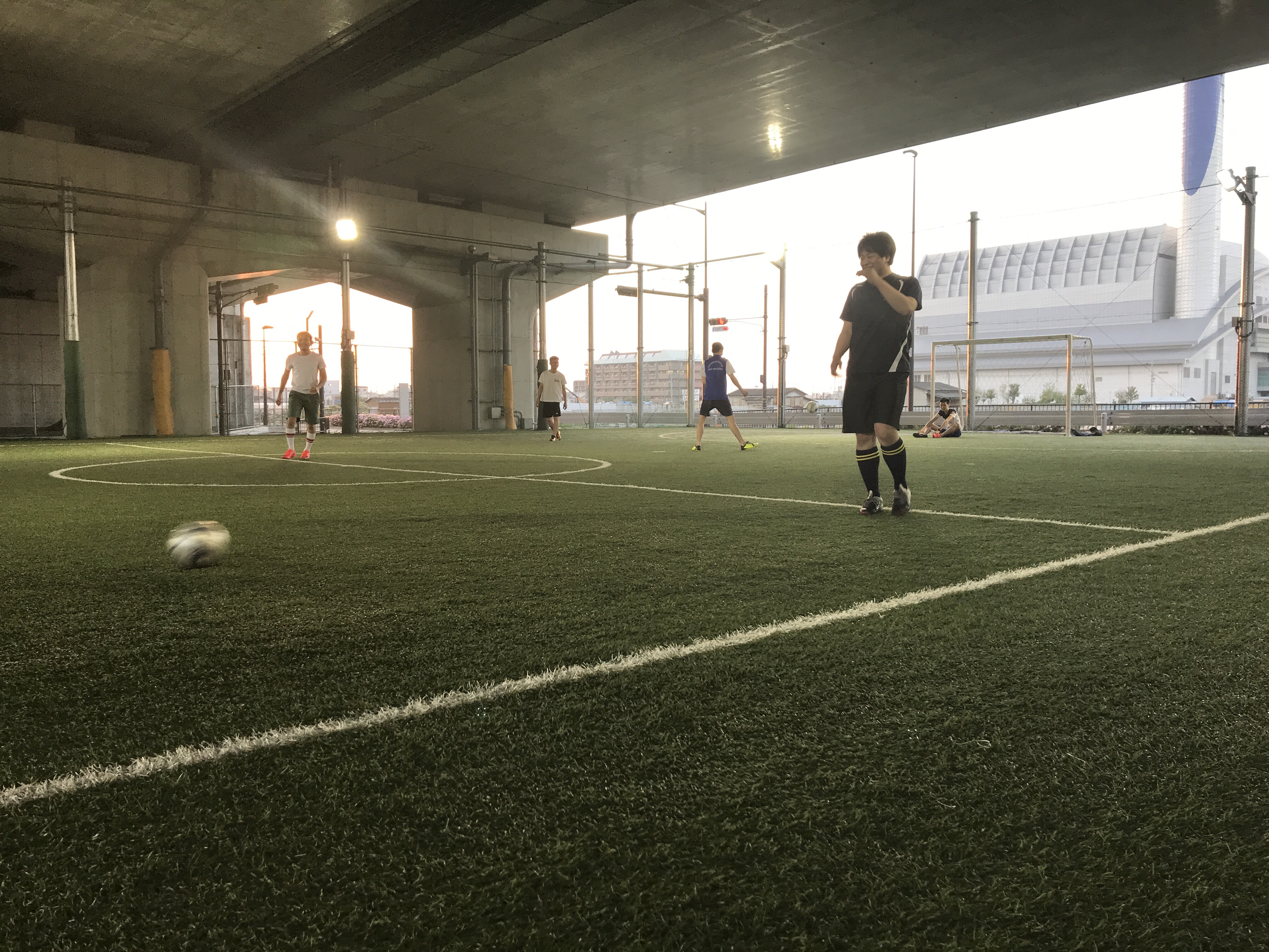 フットサル練習中